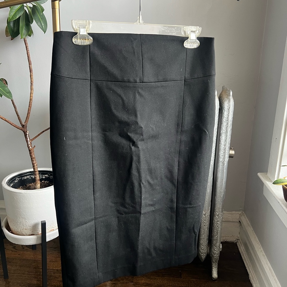 Express Elegant Black Pencil Skirt